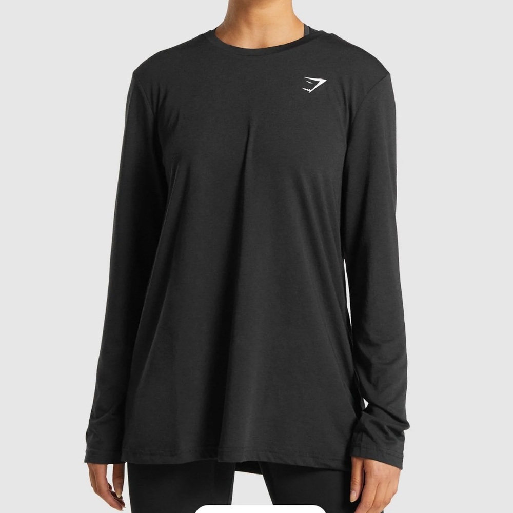 Gymshark Black Training Oversized Long Sleeve Tee XS